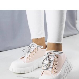 Różowe trampki na platformie Toni - Solea